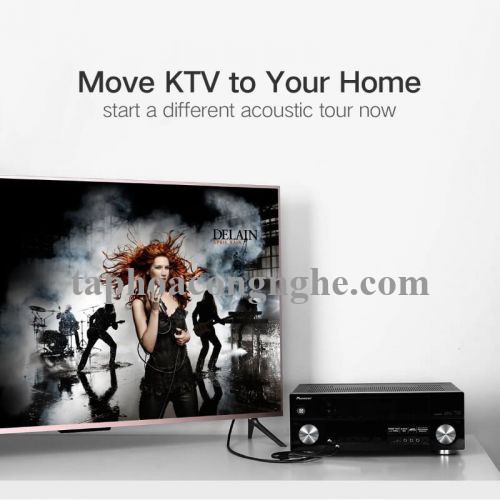 Ugreen 40789 0.5M Màu Đen Cáp âm thanh 2 đầu 6.5mm dương sang 3.5mm dương cao cấp AV126 30040789